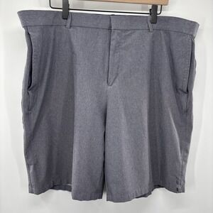 Nike Golf Dri-Fit Standard Fit Gray Flat Front Chino shorts Mens 40 X 10 Mens